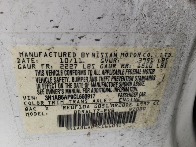 Photo 10 from auction – 2012 NISSAN SENTRA 2.0 with VIN 3N1AB6AP9CL660917