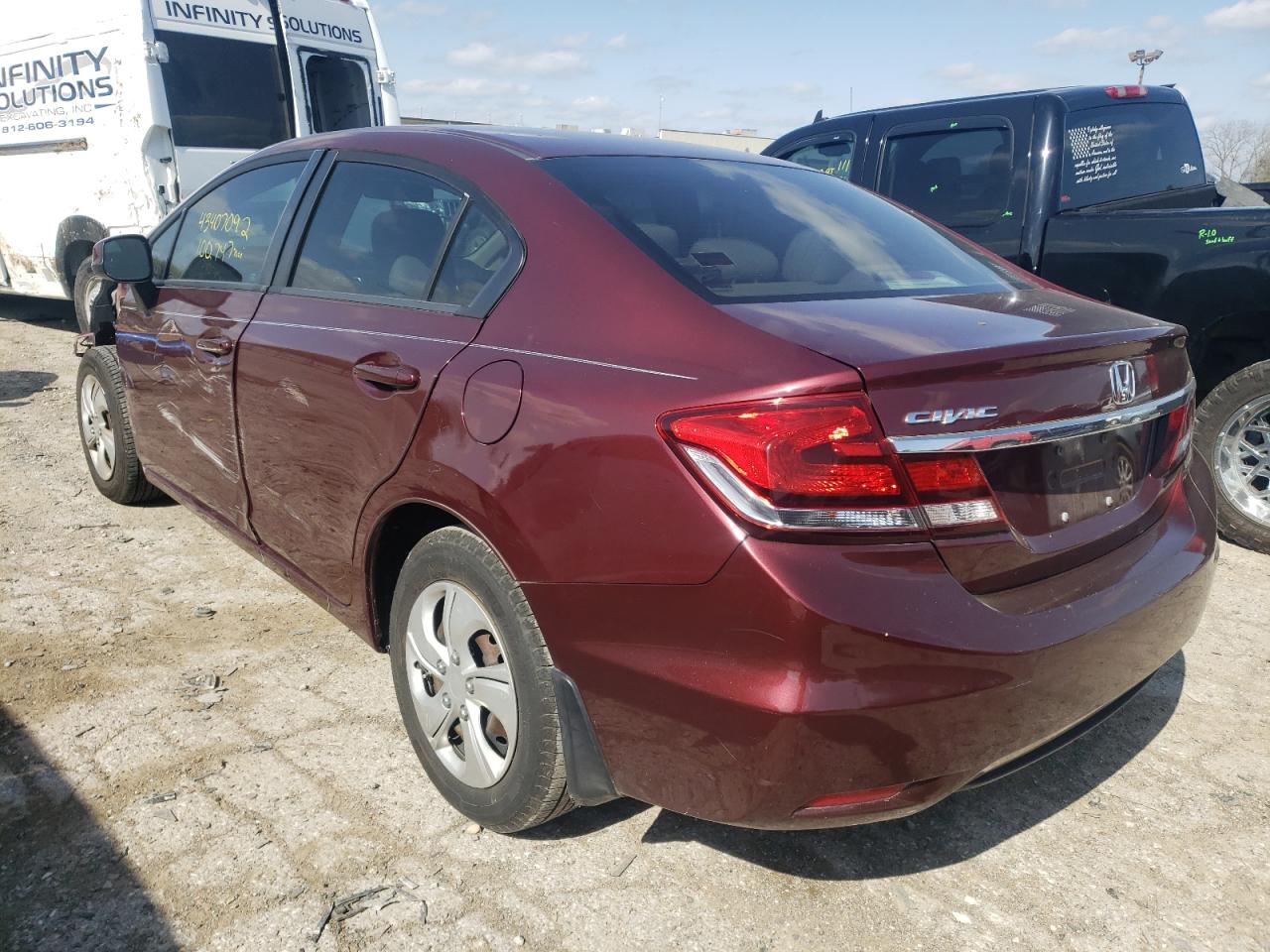 Photo 3 from auction – 2013 HONDA CIVIC LX with VIN 2HGFB2F54DH583310