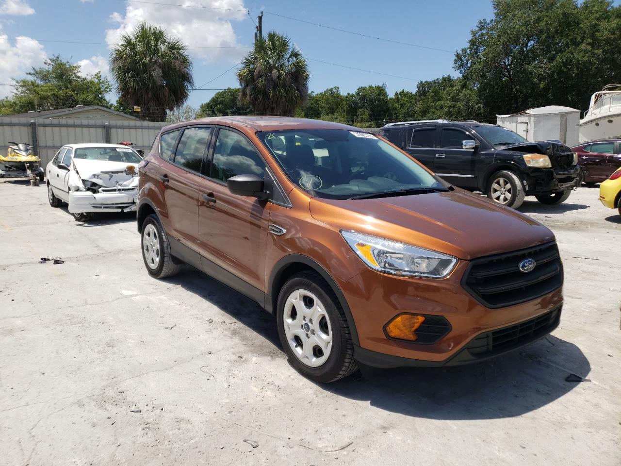 FORD ESCAPE S 2017 with VIN 1FMCU0F72HUE86476 - Photo from auction