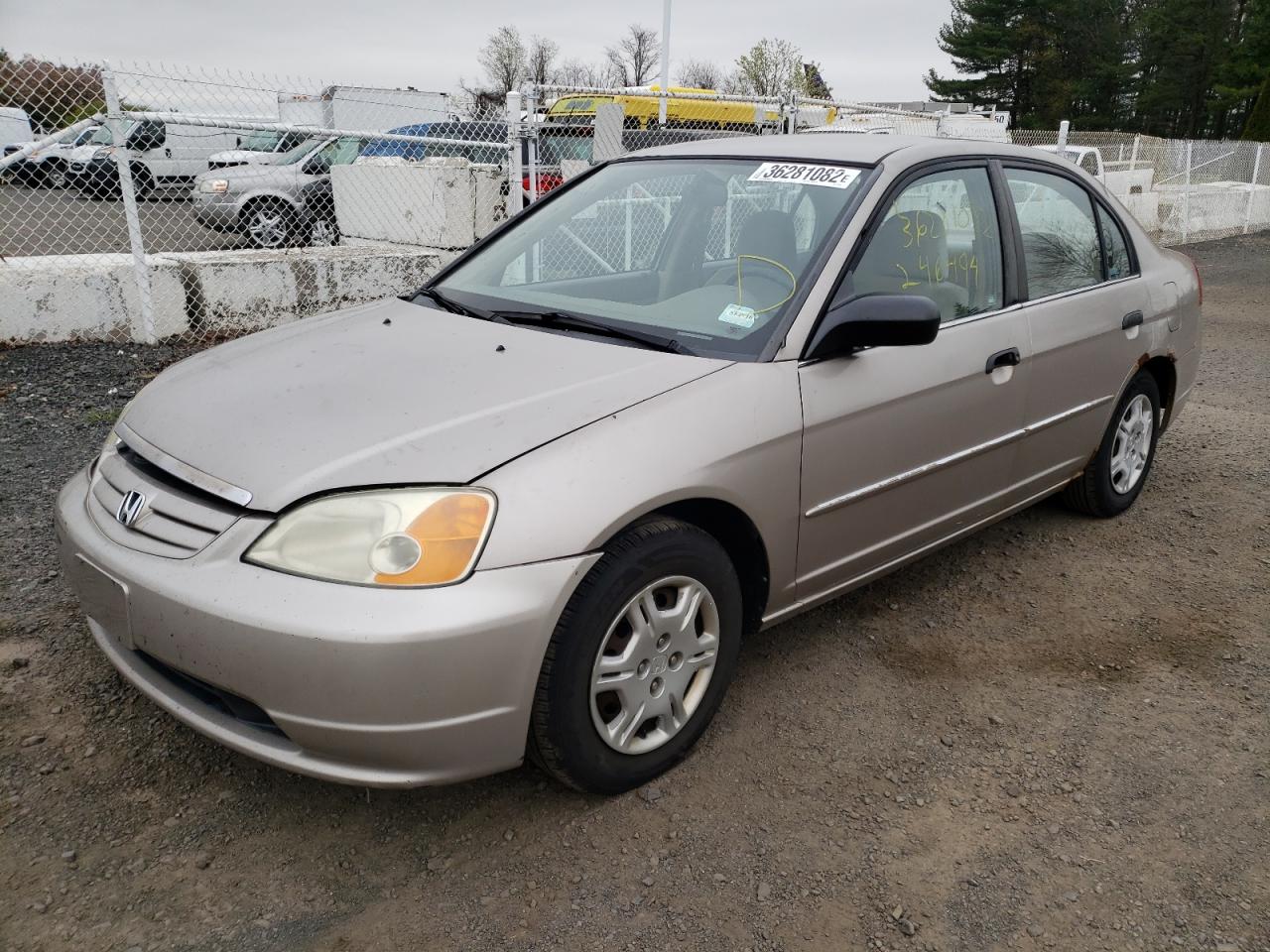 Photo 2 from auction – 2001 HONDA CIVIC LX with VIN 2HGES16591H567900