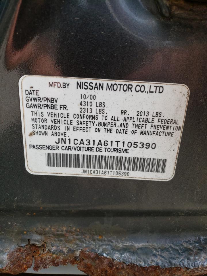 Photo 10 from auction – 2001 NISSAN MAXIMA GXE with VIN JN1CA31A61T105390