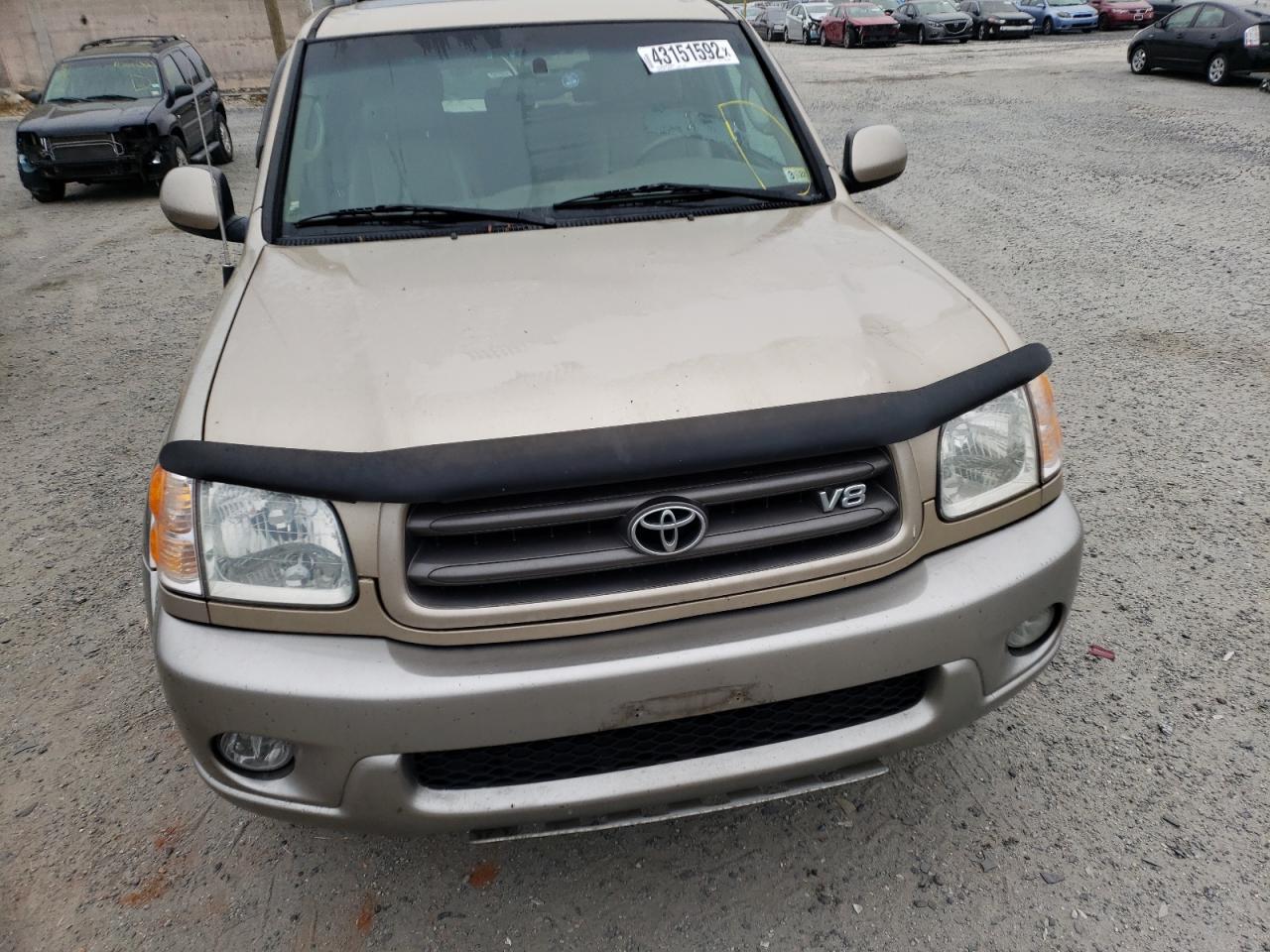 Photo 9 from auction – 2002 TOYOTA SEQUOIA SR with VIN 5TDBT44A12S098014