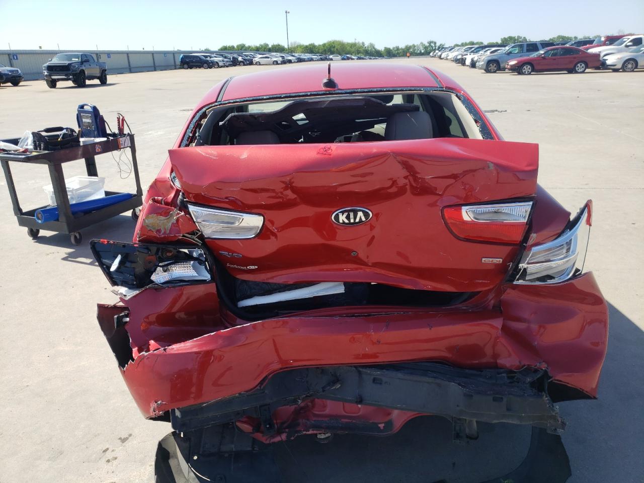 Photo 9 from auction – 2015 KIA RIO LX with VIN KNADM4A38F6453534