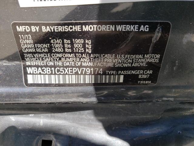 Photo 10 from auction – 2014 BMW 320 I with VIN WBA3B1C5XEPV79174