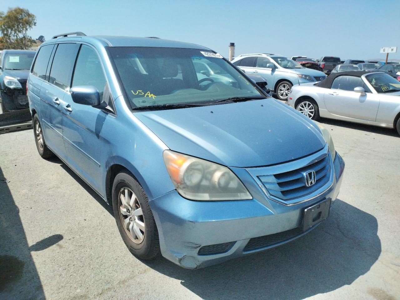 HONDA ODYSSEY EX 2008 with VIN 5FNRL38448B034012 - Photo from auction