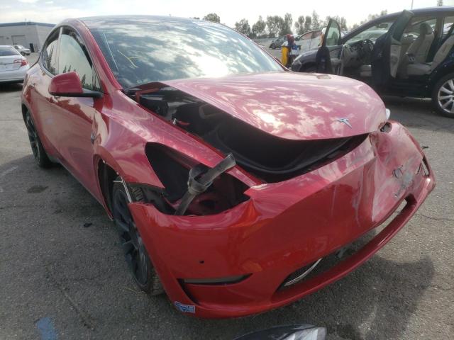 TESLA MODEL Y 2021 with VIN 5YJYGDEEXMF095541 - Photo from auction