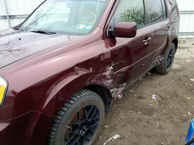 Photo 9 from auction – 2013 HONDA PILOT EXL with VIN 5FNYF4H59DB028721