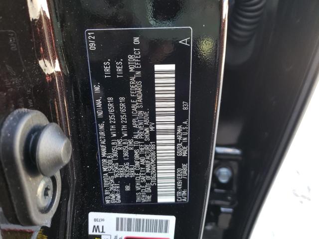 Photo 10 from auction – 2021 TOYOTA HIGHLANDER with VIN 5TDGZRAH7MS087881