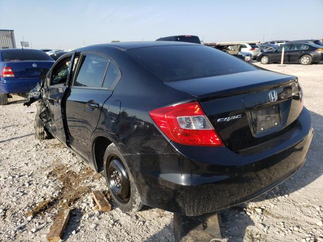 Photo 3 from auction – 2012 HONDA CIVIC LX with VIN 19XFB2F5XCE101142