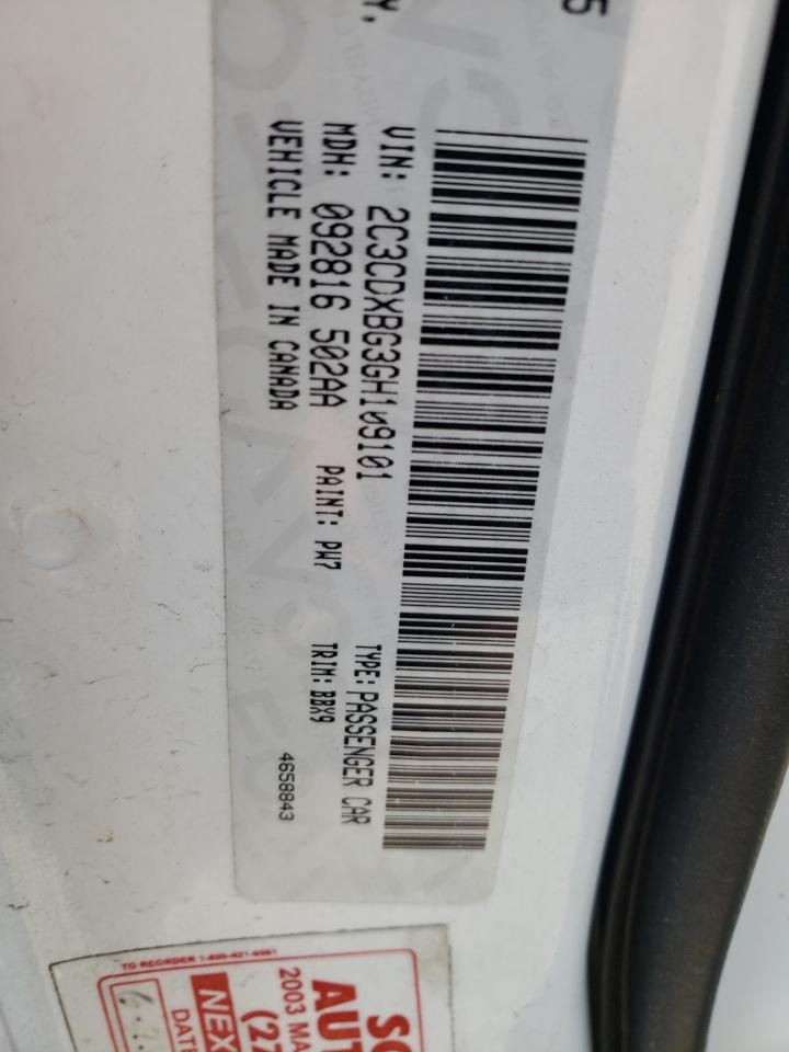 Photo 10 from auction – 2016 DODGE CHARGER SE with VIN 2C3CDXBG3GH109101