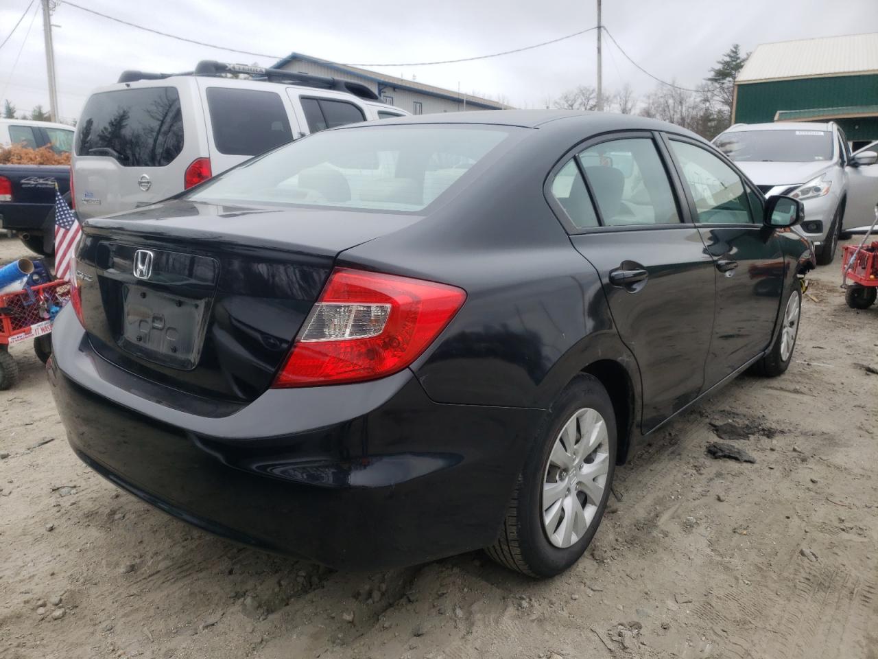Photo 4 from auction – 2012 HONDA CIVIC LX with VIN 2HGFB2F51CH592366