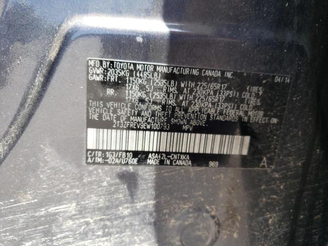 Photo 10 from auction – 2014 TOYOTA RAV4 LE with VIN 2T3ZFREV9EW100793