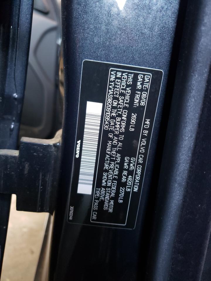 Photo 10 from auction – 2009 VOLVO S80 3.2 with VIN YV1AS982091095430