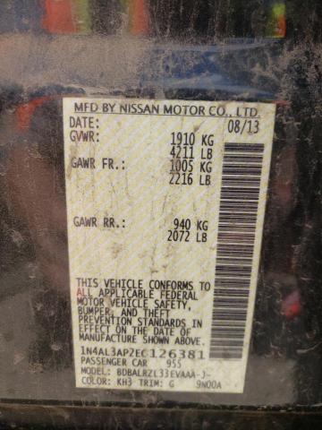 Photo 10 from auction – 2014 NISSAN ALTIMA 2.5 with VIN 1N4AL3AP2EC126381