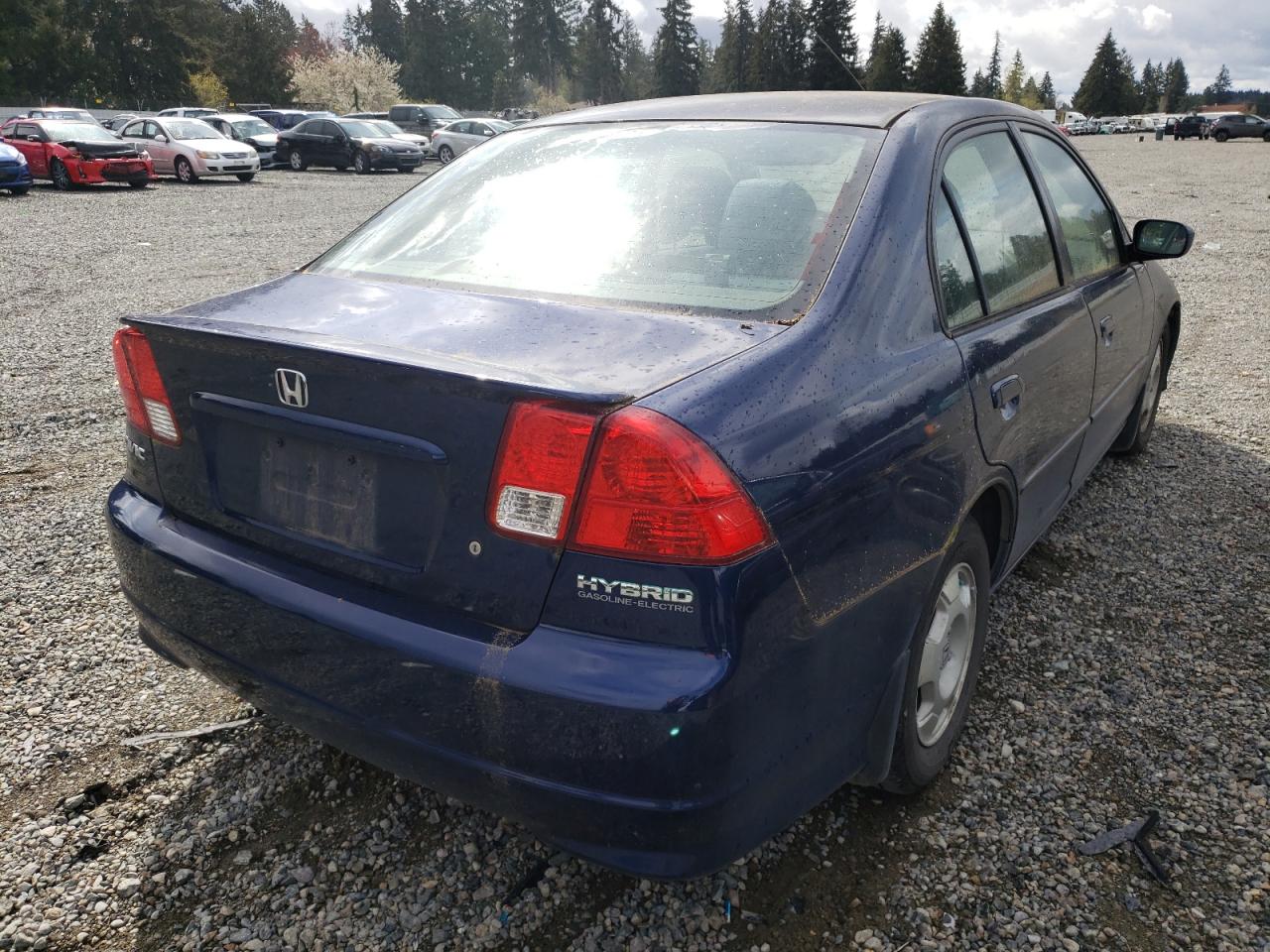 Photo 4 from auction – 2005 HONDA CIVIC HYBR with VIN JHMES95625S008726