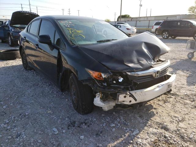 HONDA CIVIC LX 2012 with VIN 19XFB2F5XCE101142 - Photo from auction