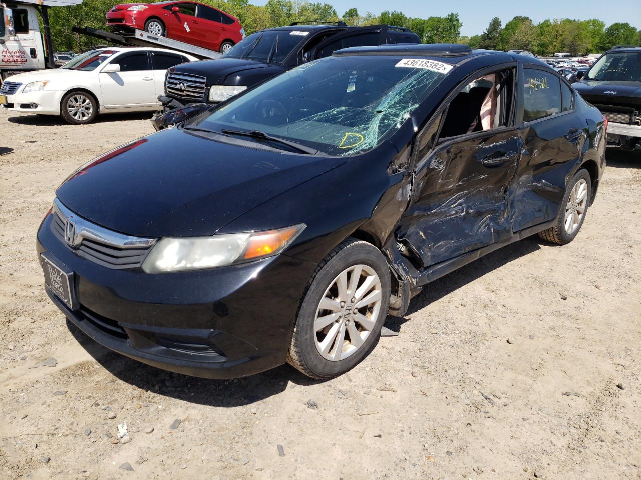 Photo 2 from auction – 2012 HONDA CIVIC EX with VIN 19XFB2F85CE064866