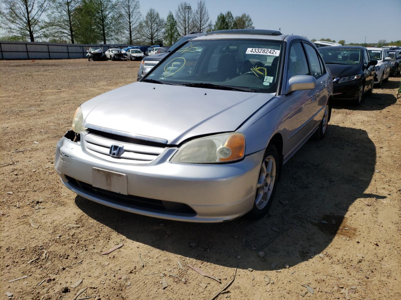 Photo 2 from auction – 2002 HONDA CIVIC EX with VIN 1HGES25792L073288