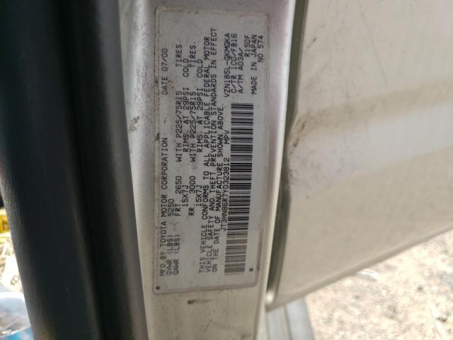 Photo 10 from auction – 2000 TOYOTA 4RUNNER SR with VIN JT3HN86R7Y0323812