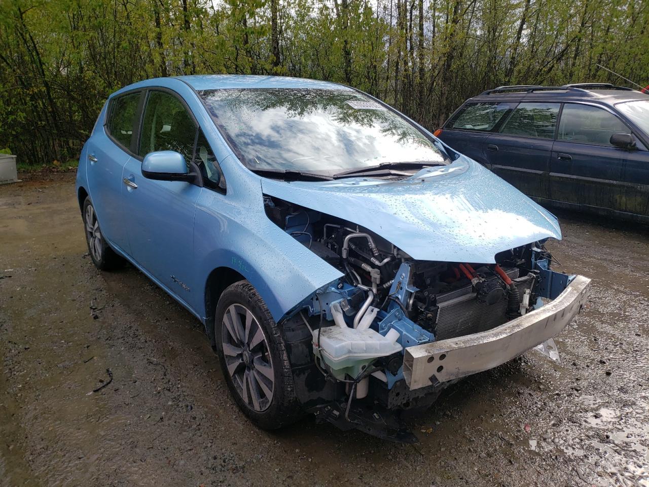 NISSAN LEAF S 2015 with VIN 1N4AZ0CP7FC330203 - Photo from auction