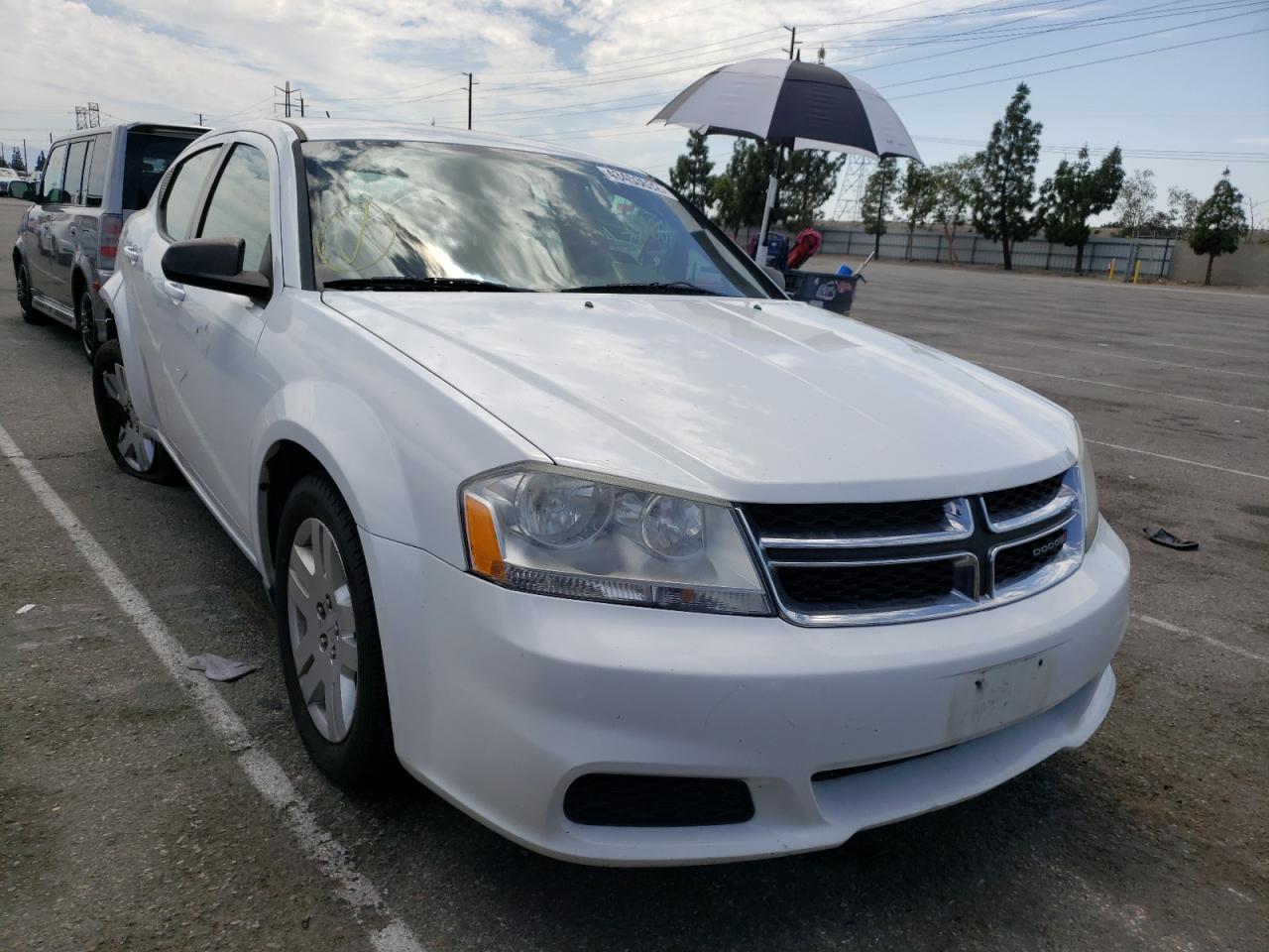 DODGE AVENGER SE 2012 with VIN 1C3CDZAB6CN247475 - Photo from auction