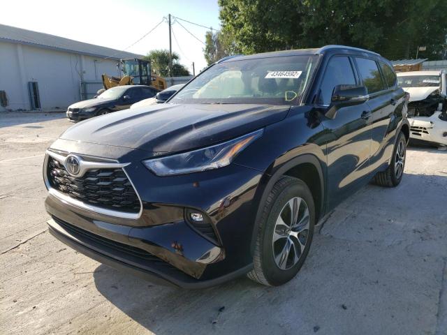 Photo 2 from auction – 2021 TOYOTA HIGHLANDER with VIN 5TDGZRAH7MS087881