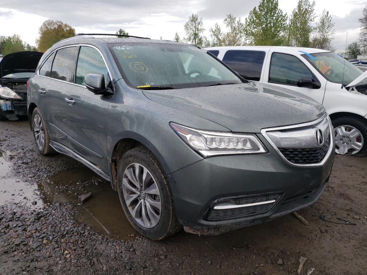 ACURA MDX TECHNO 2014 with VIN 5FRYD4H63EB025604 - Photo from auction