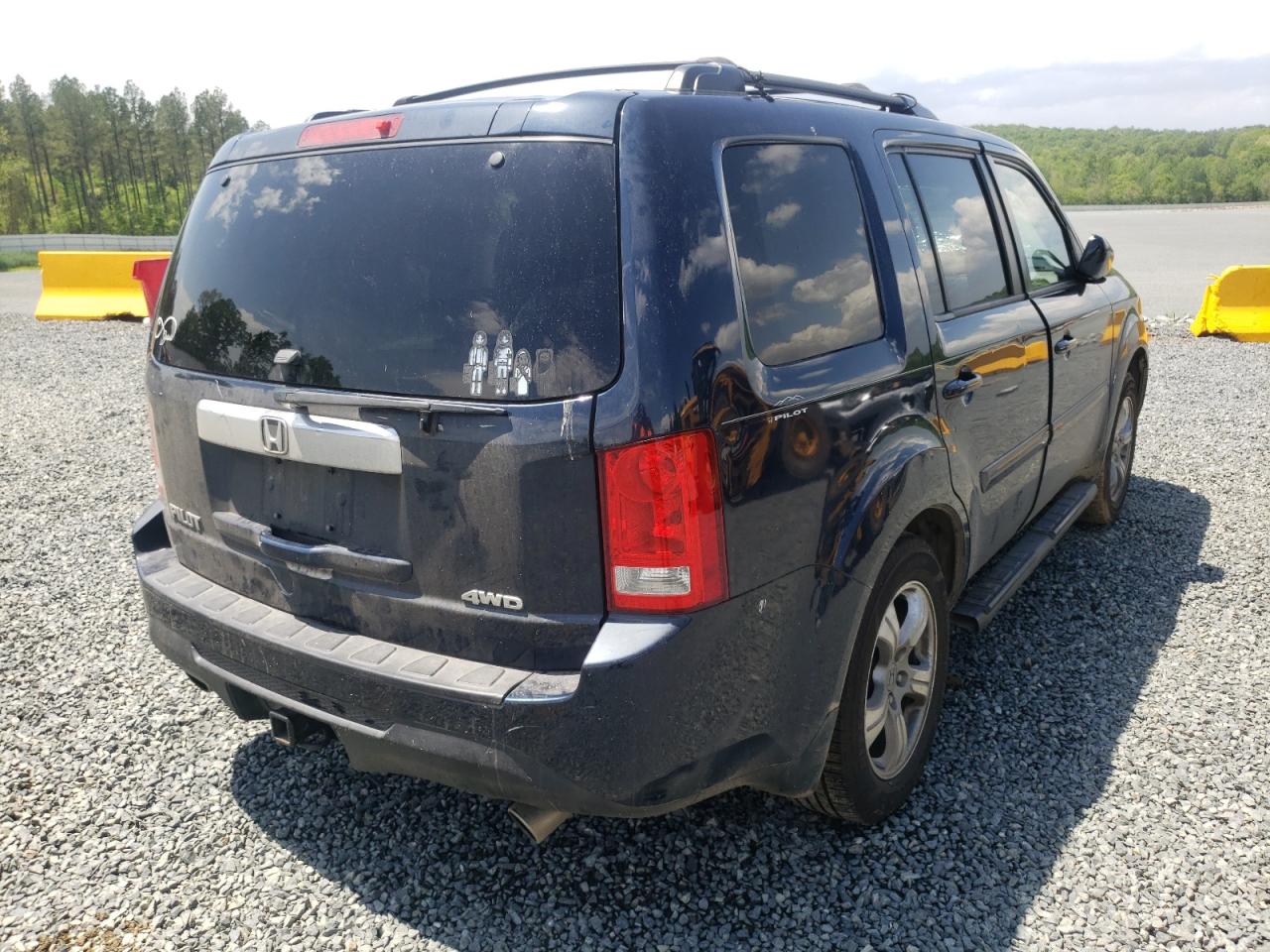 Photo 4 from auction – 2012 HONDA PILOT EXL with VIN 5FNYF4H54CB032982