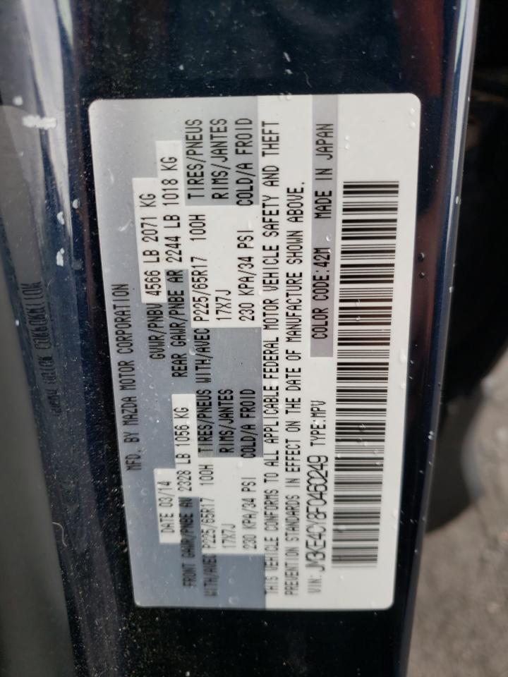 Photo 10 from auction – 2015 MAZDA CX-5 TOURI with VIN JM3KE4CY8F0460249