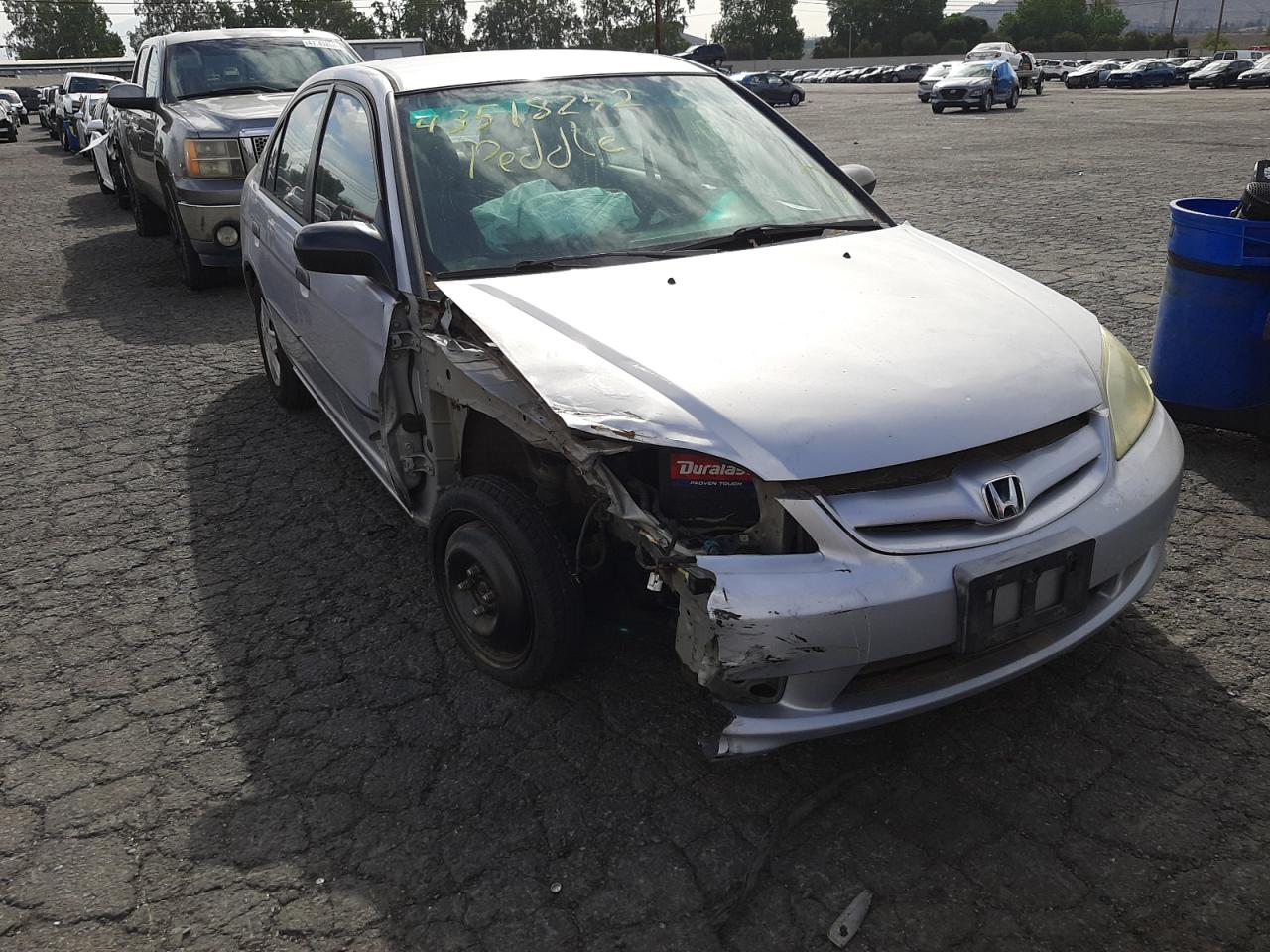 Photo 1 from auction – 2005 HONDA CIVIC DX V with VIN 1HGES16385L024173