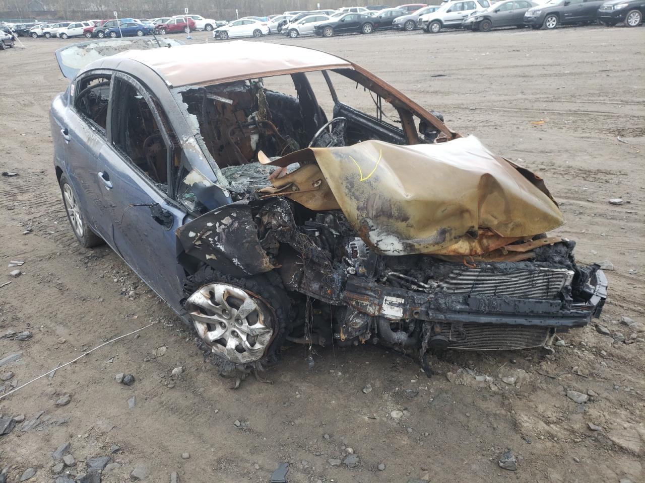 KIA RIO LX 2016 with VIN KNADM4A34G6535990 - Photo from auction