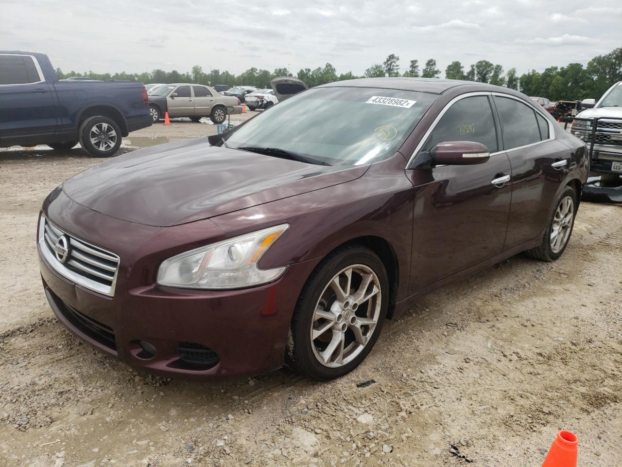 Photo 2 from auction – 2014 NISSAN MAXIMA S with VIN 1N4AA5AP8EC439999