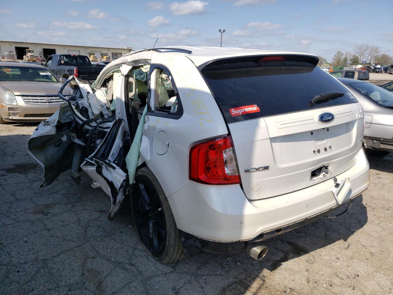 Photo 3 from auction – 2013 FORD EDGE SEL with VIN 2FMDK3JCXDBB10592
