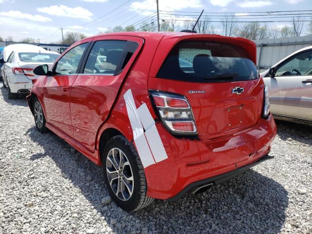 Photo 3 from auction – 2020 CHEVROLET SONIC LT with VIN 1G1JD6SBXL4121652
