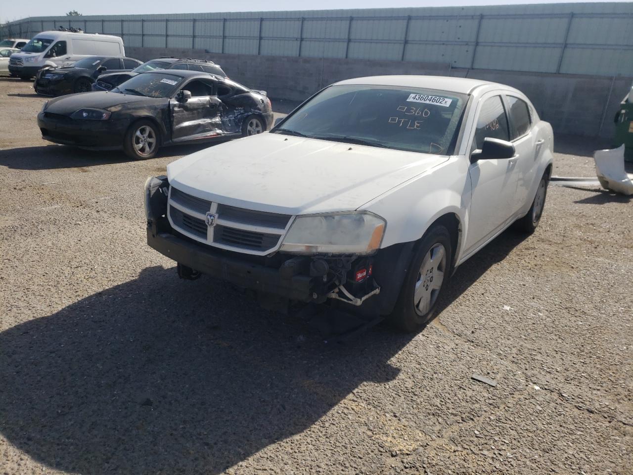 Photo 2 from auction – 2010 DODGE AVENGER SX with VIN 1B3CC4FB7AN133963