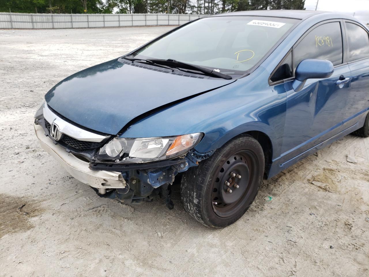Photo 9 from auction – 2010 HONDA CIVIC LX with VIN 2HGFA1F54AH581128