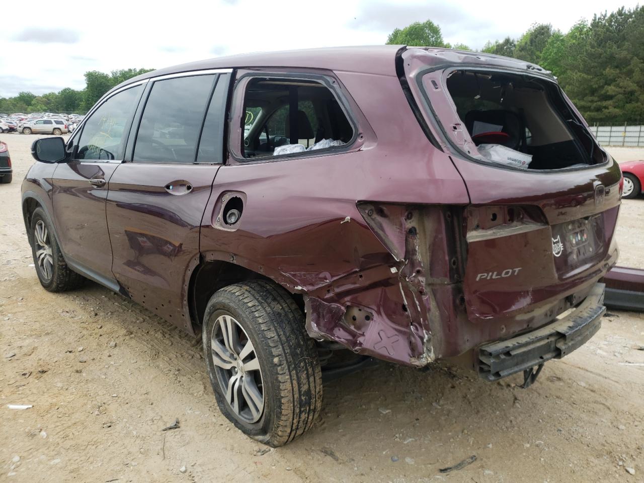 Photo 3 from auction – 2016 HONDA PILOT EXL with VIN 5FNYF5H81GB020326