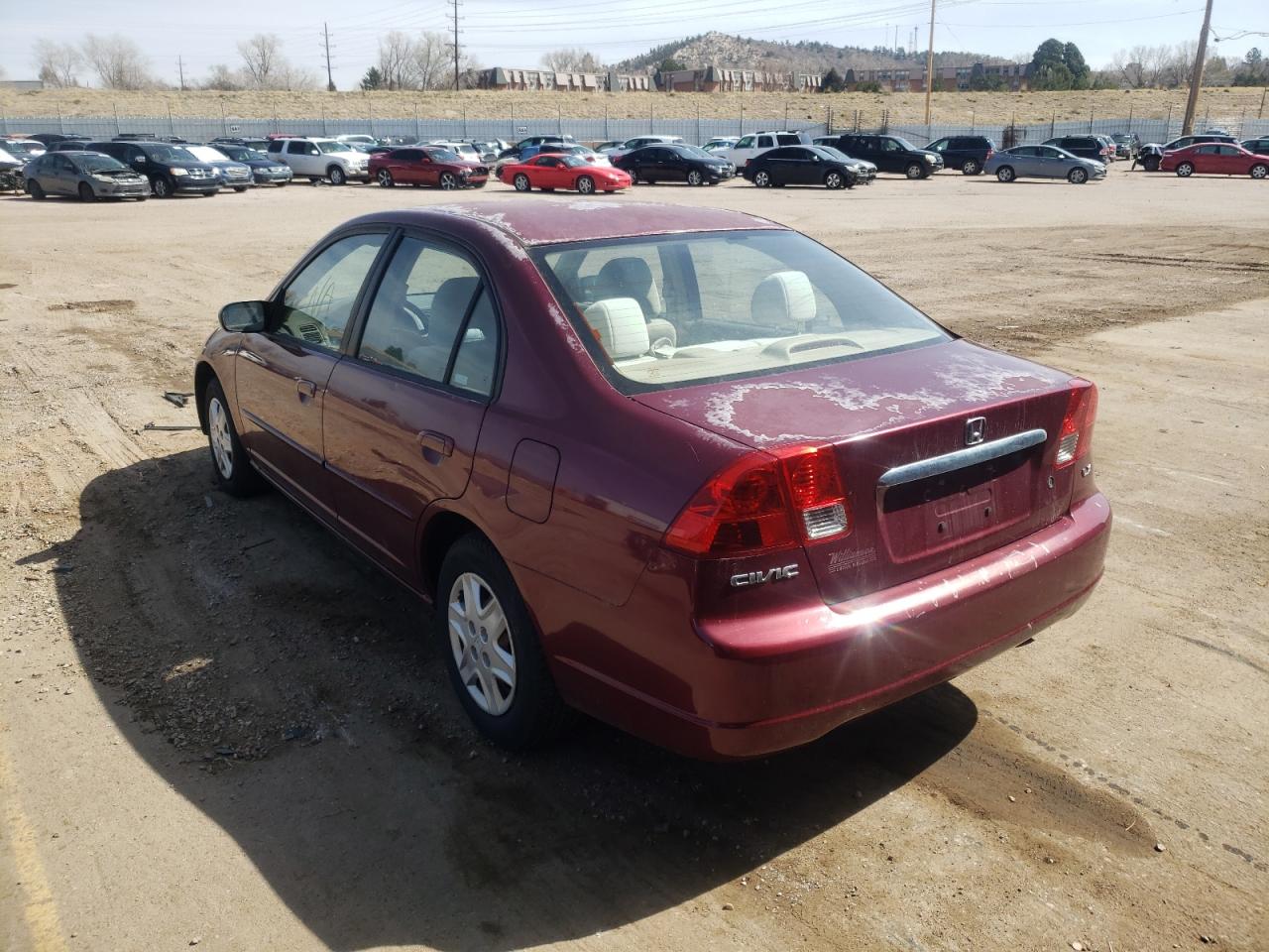 Photo 3 from auction – 2003 HONDA CIVIC LX with VIN 2HGES16553H626038