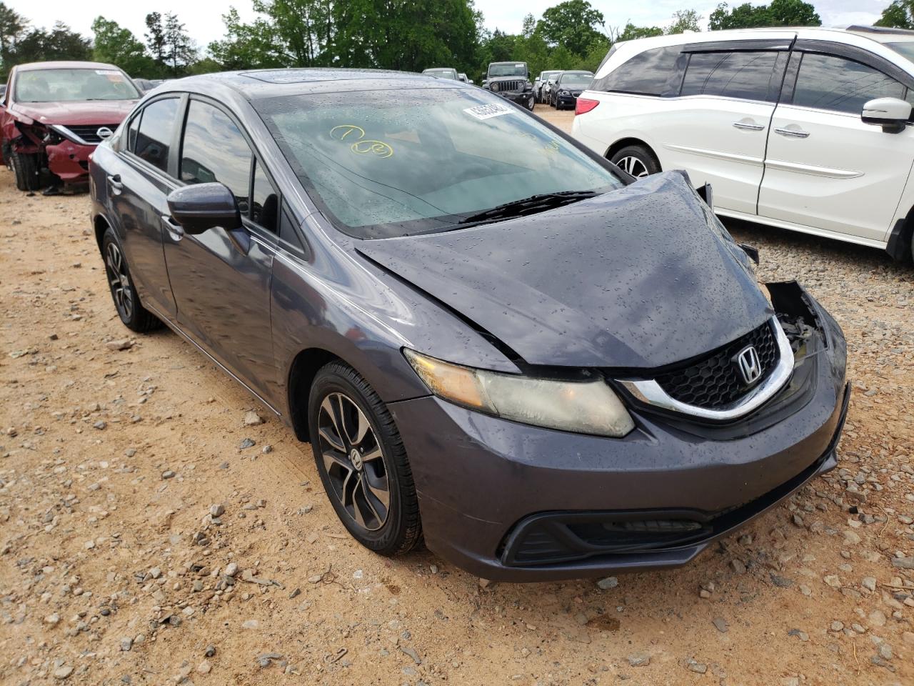 HONDA CIVIC EX 2014 with VIN 19XFB2F89EE055574 - Photo from auction