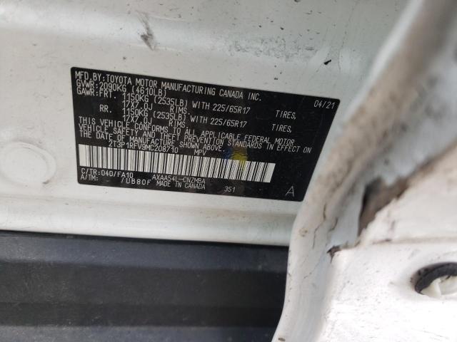 Photo 10 from auction – 2021 TOYOTA RAV4 XLE with VIN 2T3P1RFV9MC208710