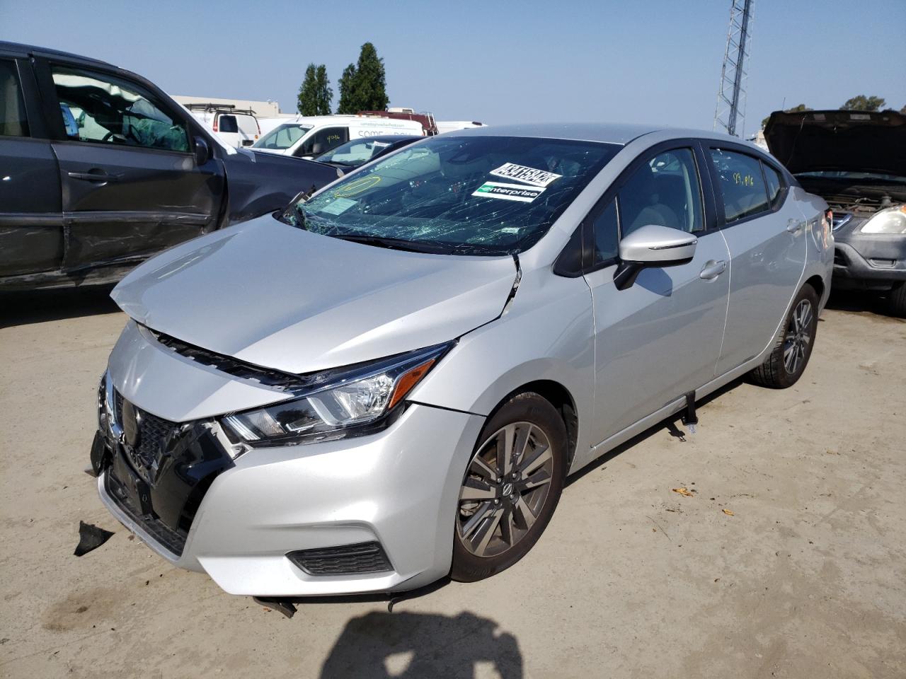 Photo 2 from auction – 2021 NISSAN VERSA SV with VIN 3N1CN8EV2ML809657
