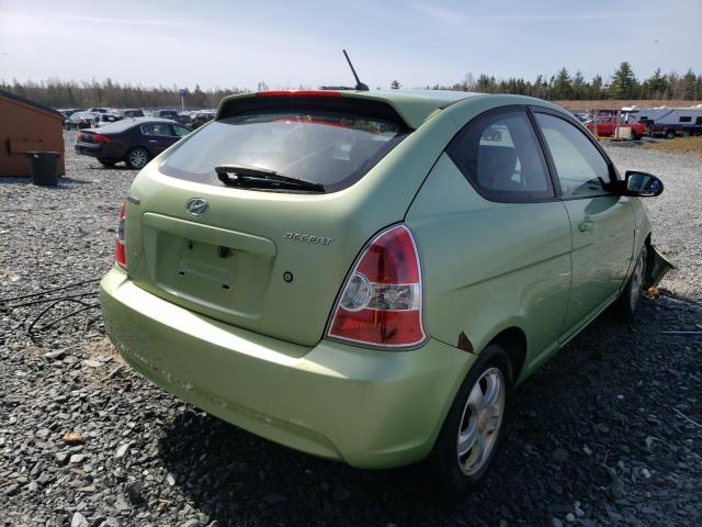 Photo 4 from auction – 2007 HYUNDAI ACCENT BAS with VIN KMHCN35CX7U022380