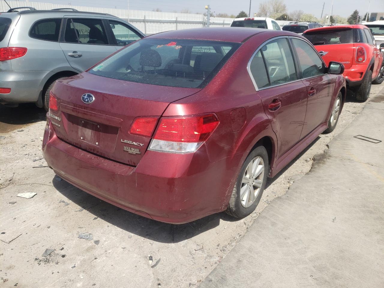 Photo 4 from auction – 2010 SUBARU LEGACY 2.5 with VIN 4S3BMCF61A3235176