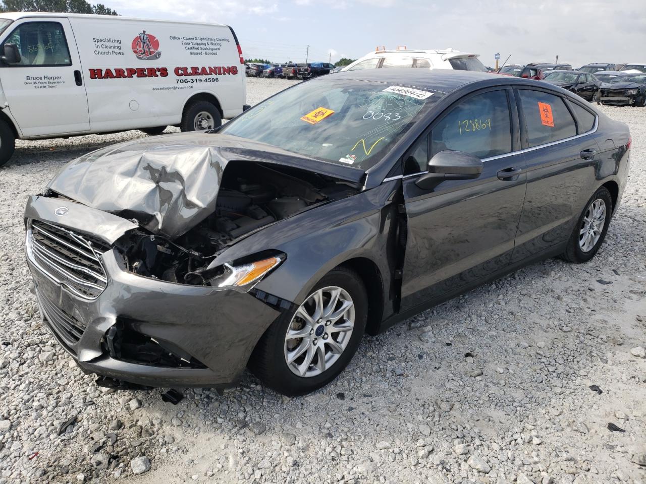 Photo 2 from auction – 2016 FORD FUSION S with VIN 3FA6P0G77GR110083
