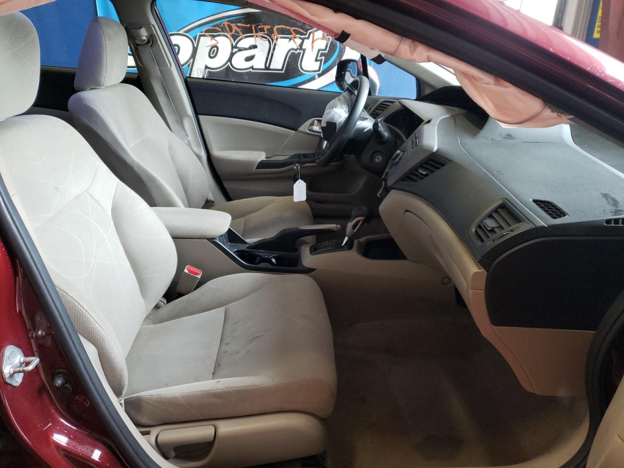 Photo 5 from auction – 2012 HONDA CIVIC LX with VIN 2HGFB2F51CH543328