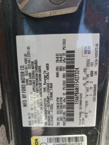 Photo 10 from auction – 2015 FORD MUSTANG with VIN 1FA6P8AM1F5427324