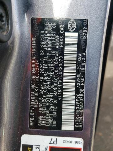 Photo 10 from auction – 2014 TOYOTA CAMRY L with VIN 4T1BF1FK7EU380973