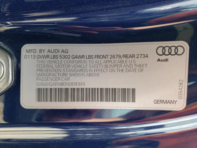 Photo 10 from auction – 2013 AUDI S5 PRESTIG with VIN WAUVGAFH8DN009345