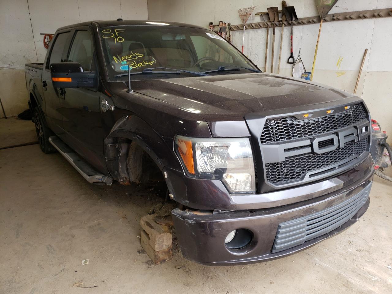 FORD F150 SUPER 2010 with VIN 1FTFW1EVXAFC77403 - Photo from auction