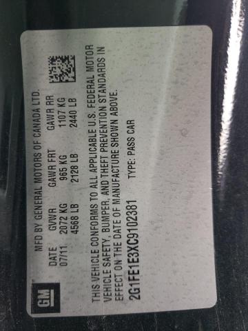 Photo 10 from auction – 2012 CHEVROLET CAMARO LS with VIN 2G1FE1E3XC9102381